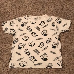 On Fire Juniors Panda Printed tee
